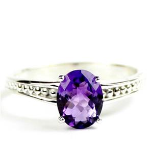 925 Sterling Silver Ladies Ring, Amethyst, SR371