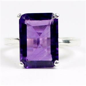 SR189, Amethyst, 925 Sterling Silver Ladies Ring