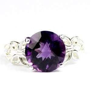 925 Sterling Silver Ladies Butterfly Ring, Amethyst, SR292
