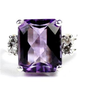 SR183, Amethyst, 925 Sterling Silver Ladies Ring