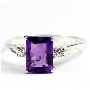 SR171, Amethyst, 925 Sterling Silver Ladies Ring