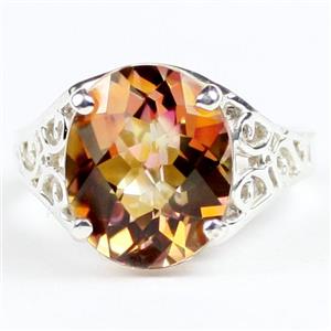 SR057, Twilight Fire Topaz, 925 Sterling Silver Ring