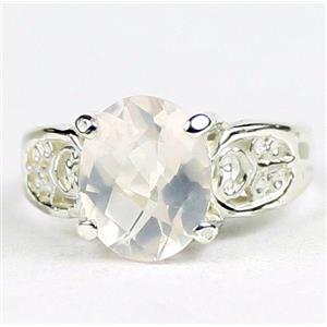Rose Quartz, 925 Sterling Silver Ladies Ring, SR369