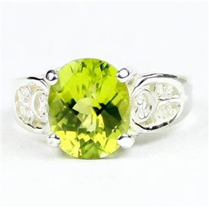 Peridot, 925 Sterling Silver Ladies Ring, SR369