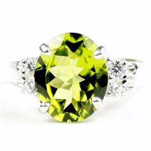 Peridot,  925 Sterling Silver Ladies Ring, SR123