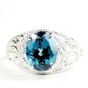 Paraiba Topaz, 925 Sterling Silver Ladies Ring, SR083