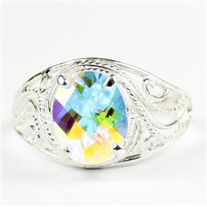 Mercury Mist Topaz, 925 Sterling Silver Ladies Ring, SR083
