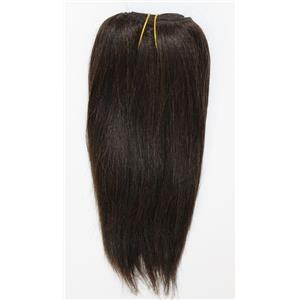Dark brown 2 straight mohair weft coarse 7-8" x100" 26469 HP