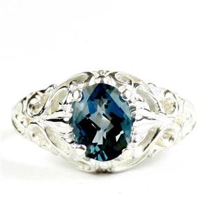 London Blue Topaz, 925 Sterling Silver Ladies Ring, SR113