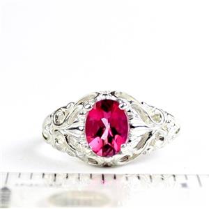 Pure Pink Topaz, 925 Sterling Silver Ladies Ring, SR113