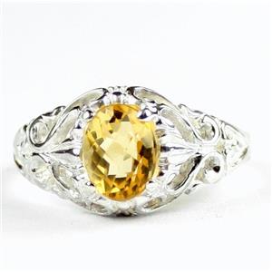 Citrine, 925 Sterling Silver Ladies Ring, SR113
