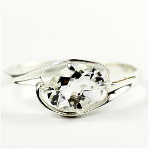 Silver Topaz, 925 Sterling Silver Ring, SR186