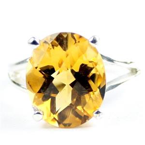 Citrine, 925 Sterling Silver Ladies Ring, SR132