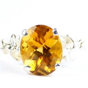 Citrine, 925 Sterling Silver Ring, SR154