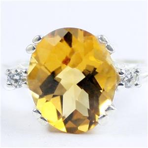 Citrine, 925 Sterling Silver Ladies Ring, SR150