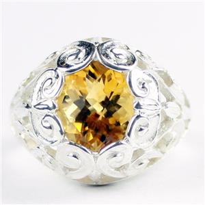 Citrine, 925 Sterling Silver Ladies Ring, SR313
