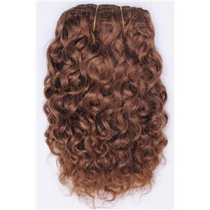 Light auburn # 10 curly mohair weft coarse  7-8" x200"  26549  FP