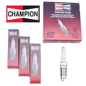 *NEW* Set of  4 Champion Spark Plugs Copper Plus 407