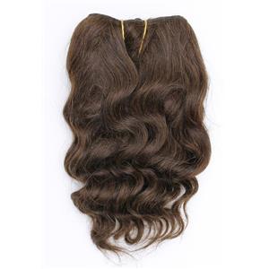 Dark Brown 3 wavy mohair weft coarse  6-8" x200"  26317  FP