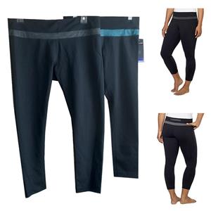 Kirkland Womens Active 3/4 Legging Sz S-L Blue Gray New