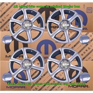 NEW OEM Mopar Jeep Wheel Kit W/ Center Caps Set of 4 18x7.5 5 Lug 116mm 82210960