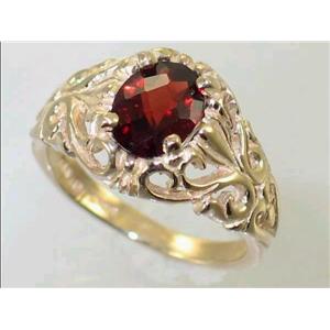 10K, 14K or 18K Gold Ladies Ring, Mozambique Garnet, R113