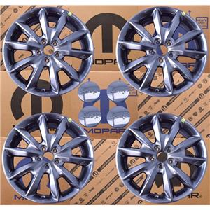 *NEW* OEM Mopar Jeep Cherokee Set of 4 Wheel Kit W/ Center Caps 82213894AB 9132