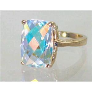 10K, 14K or 18K Gold Ladies Ring, Mercury Mist Topaz, R189