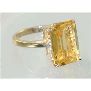 10K, 14K or 18K Gold Ladies Ring, Citrine, R189