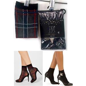 Womens INC International Concepts 1 pair Anklet Fashion Socks Opt Pattern New