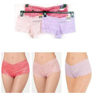 INC International Concepts Lace Boyshort Floral Shimmer Opt Size Color New Panty