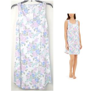 Charter Club Printed Cotton Sleepshirt Nightgown Spring Floral Siz XS New Pajama