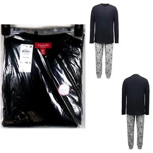 Family PJs Men Winter Trees Pajama Set Choose Size Black Gray New