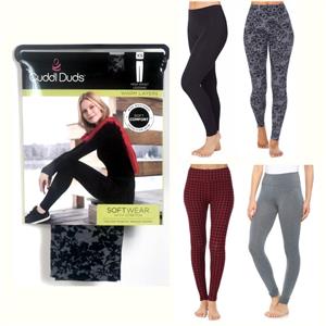 Cuddl Duds Womens SoftWear High Waist Leggings Choose Size & Color New