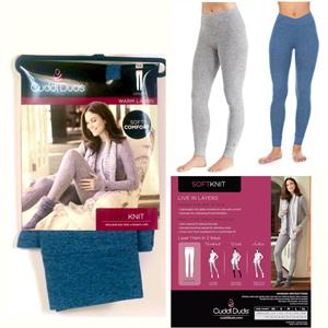 Cuddl Duds Womens Soft Knit Leggings Choose Size & Color New
