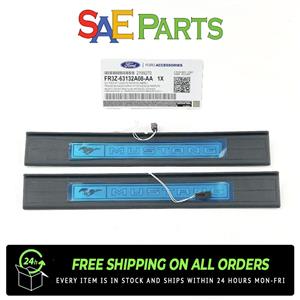 New OEM 2015-2022 Mustang Illuminated LED Door Step Sill Plates FR3Z-63132A08-AA