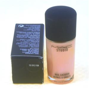 MAC Nail Lacquer Polish To Dye For (Pale Peach) Boxed