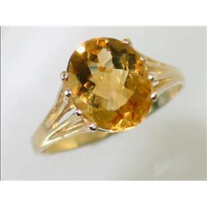 10K, 14K or 18K Gold Ladies Ring, Citrine, R280