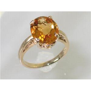 10K, 14K or 18K Gold Ladies Ring, Citrine, R055