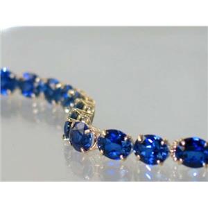 B003, Created Sapphire Gold Bracelet