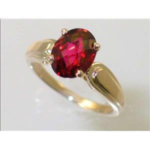 10K, 14K or 18K Gold Ladies Ring, Crimson Fire Topaz, R058