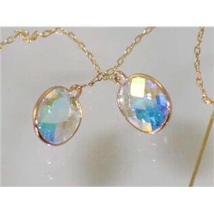 14k Gold Threader Earrings, Mercury Mist Topaz, E105