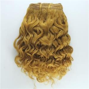 Ginger gold #17 curly mohair weft coarse 6- 8" x 50" 25827 QP
