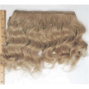Light strawberry blonde 24 wavy mohair weft coarse 7-8" x106" 26863 HP