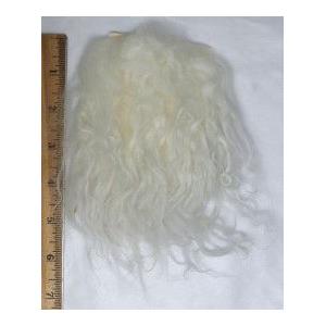 3" white 4-5" wavy hair tibetan  lambskin doll hair 26866