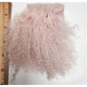 3" sq light pink Tibetan lambskin corner seam wig 26875