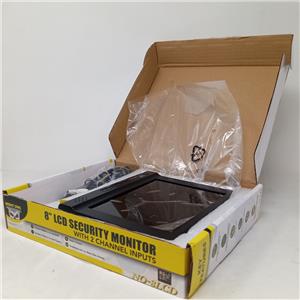 NEW OPEN BOX Night Owl NO-8LCD 2 Channel Input Color LCD Security Monitor