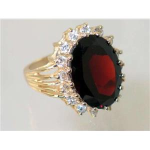 10K, 14K or 18K Gold Ladies Ring, Mozambique Garnet, R270