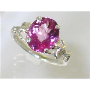 Pure Pink Topaz, 925 Sterling Silver Ring, SR154