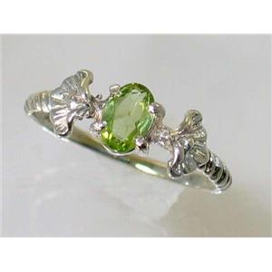 SR192, Peridot, 925 Sterling Silver Ring